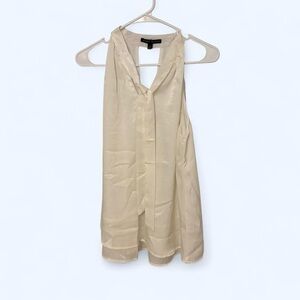 Elegant White Sleeveless Blouse